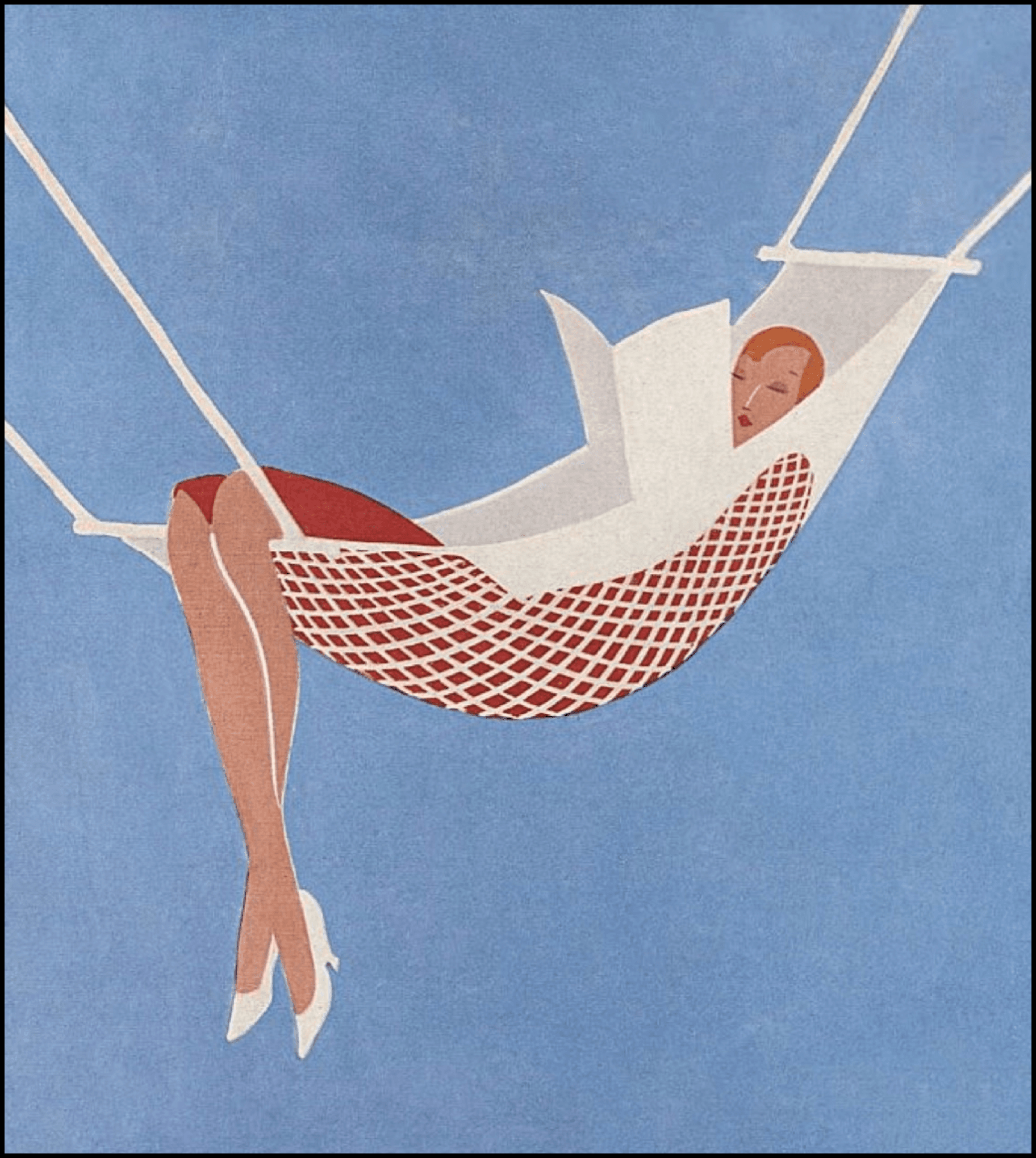 Woman in hammock
